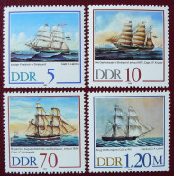Allemagne (DDR) - Yvert 2804/2807 Neufs ** (MNH) - 1988 - Bateaux - Voiliers - Barcos