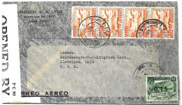 Peru Letter To Cleveland USA 1942 EXAMINED - Perú