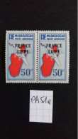 MADAGASCAR PA  51** BLOC De 2  FRANCE LIBRE - Poste Aérienne
