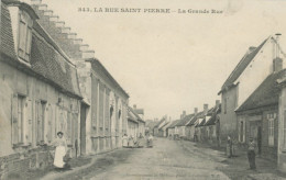 La Rue Saint Pierre Grande Rue Envoi Cachet Convoyeur Train Hermes Beaumont Vers Veterinaire Mouy - Autres & Non Classés