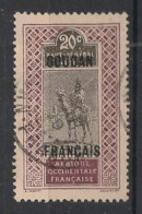 SOUDAN - 1921 - N°YT. 26 - Targui 20c Brun Et Noir - Oblitéré / Used - Usados