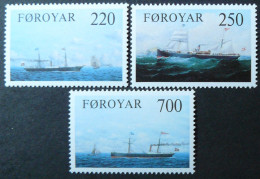 Féroé - Yvert 73/75 Neufs ** (MNH) - 1983 - Bateaux - Voiliers - Barche