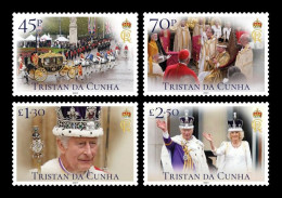 TRISTAN Da CUNHA 2023 PEOPLE Royalty. The Coronation Of King Charles III - Fine Set MNH - Tristan Da Cunha