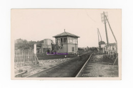 Photo Croisement Tramway Paris Arpajon Arpajonnais Grande Ceinture Gare Poste Chilly Mazarin France Chemin Chemins Fer - Eisenbahnen