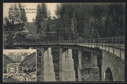 AK Mutters-Raitis, Hotel Serles In Telfes, Eisenbahnbrücke Vor Der Station Raitis  - Andere & Zonder Classificatie