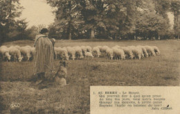 Berger Troupeau Mouton Et Chien Beauceron Beauce  Berry Poete Jules Gilbert - Paysans