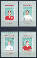 Ajman 1968 Mi# Block 58-63 ** MNH - 6 Souvenir Sheets - Football / Soccer (II): International Top Players - Adschman