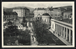 AK Baden Bei Wien, Josefsplatz Und Josefsbad  - Sonstige & Ohne Zuordnung