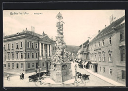 AK Baden Bei Wien, Hauptplatz  - Autres & Non Classés