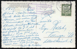 Landpost-Stempel 7291 Obermusbach Gemeinde Untermusbach FREUDENSTADT 5.9.1962 - Sonstige & Ohne Zuordnung