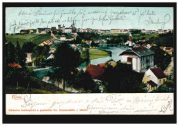 Tschechien/Böhmen AK Tabor: Panorama, TABOR 12.4.1904 Nach WIEN 19/2 119 11.4.04 - Altri & Non Classificati