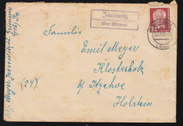 Landpost-Stempel Jeesewitz über GRIMMA LAND 30.12.1952 Brief Nach Klosterholz - Autres & Non Classés