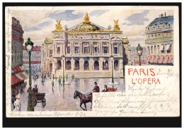 Frankreich AK Paris: Die Oper, BERLIN 5.10.1900 Nach MÜNCHEBERG 8.10.00 - Altri & Non Classificati
