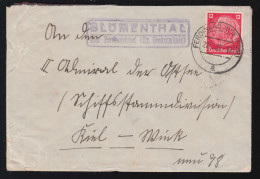 Landpost-Stempel Blumenthal über FERDINANDSHOF (POMMERN) 22.3.1937 Auf Brief - Brieven En Documenten