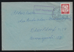 Landpost-Stempel 5359 Harzheim Auf Brief SSt MÜNSTEREIFEL Kneipp-Heilbad 17.8.63 - Andere & Zonder Classificatie