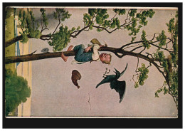 Künstler-AK N. Wiwel Tiere: Eine Rabenmutter Der Nesträuber, Ungebraucht Um 1910 - Birds