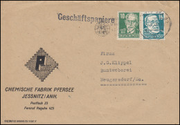 Bebel Und Virchow Auf Geschäftspapiere LEIPZIG BPA 32 - 7.8.1953 - Otros & Sin Clasificación