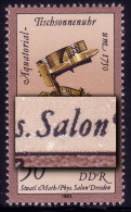 2799 Uhren 30 Pf Mit PLF Weißer Fleck Unten Sa Von Salon, Feld 41, ** - Varietà E Curiosità