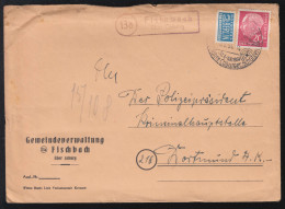 Landpost-Stempel Fischbach über COBURG SSt Coburger Schützen 1954 Nach Dortmund - Sonstige & Ohne Zuordnung