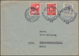 917+945+947 Kontrollrat I+II Brief KÖLN LV-Tagung 12.4.47 Und Rhein-Posta 13.4. - Cartas & Documentos