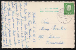 Landpost-Stempel Hollerath über HELLENTHAL (EIFEL) 17.10.1959 Auf AK Ortseingang - Andere & Zonder Classificatie