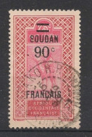 SOUDAN - 1922-27 - N°YT. 47 - Targui 90c Sur 75c Rose-carmin - Oblitéré / Used - Oblitérés