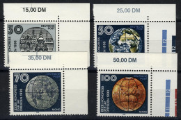 3360-3363 IAF-Kongreß 1990, Ecke O.r., Satz **  - Unused Stamps
