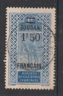 SOUDAN - 1922-27 - N°YT. 49 - Targui 1f50 Sur 1f Bleu - Oblitéré / Used - Oblitérés