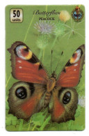 Papillon Butterflies Peacock Butterfly Télécarte Angleterre Royaume-Unis Phonecard (K 264) - Verzamelingen