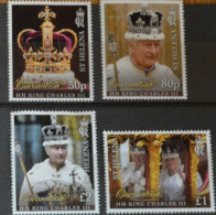 ST HELENA 2023 PEOPLE Royalty. The Coronation Of King Charles III - Fine Set MNH - Ascension (Ile De L')