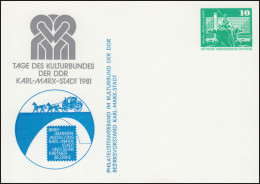 PP 15/134 Bauwerke Tage Des Kulturbundes Karl-Marx-Stadt 1981, ** - Autres & Non Classés