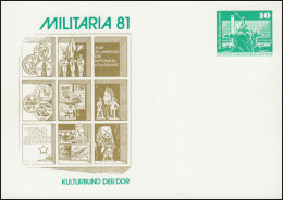 PP 15/136 Bauwerke 10 Pf Ausstellung MILITARIA Berlin 1981, ** - Autres & Non Classés