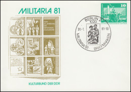 PP 15/136 Bauwerke 10 Pf Ausstellung MILITARIA Berlin 1981, SSt BERLIN - Andere & Zonder Classificatie