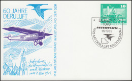 PP 15/139 Bauwerke 10 Pf 60 Jahre DERULUFT 1922-1982, SSt BERLIN Interflug 1982 - Autres & Non Classés