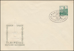 PU 13/3a Fünfjahrplan 10 Pf Sachsenschau - Hellgrau 1962, Ovaler SSt LEIPZIG  - Autres & Non Classés