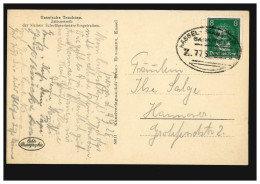 Bahnpost KASSEL-FRANKFURT ZUG 775 - 6.9.1926 Auf AK Hessische Kinder In Trachten - Other & Unclassified