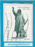 USATI ITALIA 2013 - Ref.1254 "COLA DI RIENZO" 1 Val. - - 2011-20: Afgestempeld