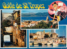 Navigation Sailing Vessels & Boats Themed Postcard Golfe De St. Tropez - Sailing Vessels