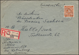 925 Ziffer Mit 3 AM-Post MiF R-Brief Not-R-Zettel SOTTRUM (BZ.BREMEN) 6.6.1946 - Other & Unclassified