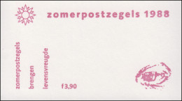 Markenheftchen 39 Sommermarken - Amsterdamer Zoo Artis 1988 Und PB 38, ** - Postzegelboekjes En Roltandingzegels