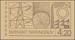 Markenheftchen 26I Wirtschaft Und Industrie (Deckelinschrift Schwedisch), ** - Sin Clasificación