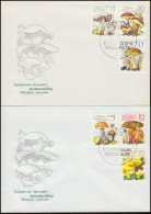 2553-2556 Europäische Speisepilze, Satz Auf FDC 1 Und FDC 2 - Cartas & Documentos