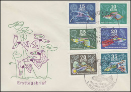 2176-2181 Zierfische: Guppys 1976 - Satz Auf Schmuck-FDC - Storia Postale