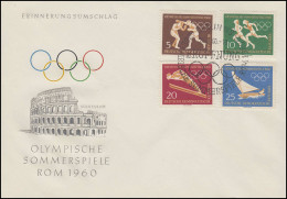 746-749 Olympia: Sommer- Und Winterspiele 1960 - Satz Auf Schmuck-FDC - Covers & Documents
