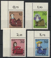 322-325 Wofa Puppen 1968, Ecke O.l. Satz ** - Unused Stamps