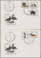 2952-2956 Vom Aussterben Bedrohte Tiere 1985 - Satz Auf FDC 1 Und FDC 2 - Storia Postale