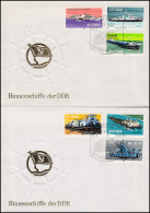 2651-2656 Binnenschiffe Der DDR 1981, Satz Auf FDC 1 Und FDC 2 - Brieven En Documenten