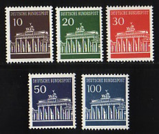 506-510v Brandenburger Tor - Normale Glänzende Gummierung, Satz Postfrisch ** - Unused Stamps