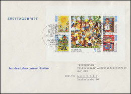 1991-1994 Zeichnungen Junge Pioniere - Kleinbogen Auf Schmuck-FDC ESSt Berlin - Lettres & Documents