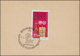 Sonderstempel BERLIN-BIESDORF VKSK Rassehunde Ausstellung 10.5.70 Auf Vorlage - Perros